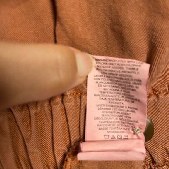 Thread and Supply Burnt Orange Button Down Dress With Pockets Size Small - Picture 7 of 12